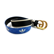 Gucci pour Adidas Ceinture Marmont Cuir Bleu