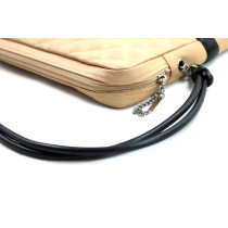 Chanel Cambon Shoulder Bag Beige and Black Leather