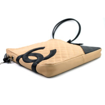 Chanel Cambon Bandoulière Cuir Beige et Noir