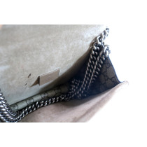 Saint Laurent Pochette Classic Envelope Paillette Argento