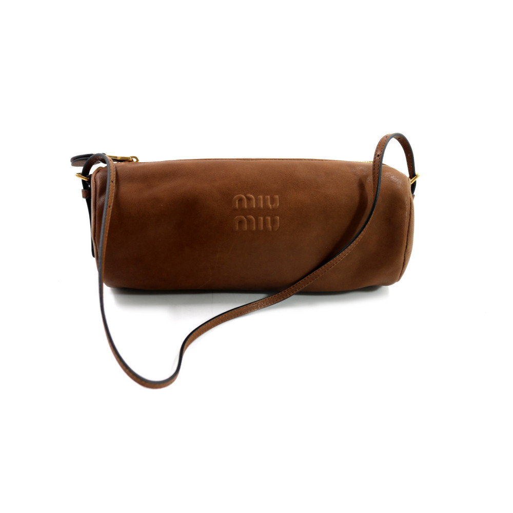 Miu Miu Pouch Pelle Marrone