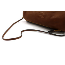 Miu Miu Pouch Pelle Marrone
