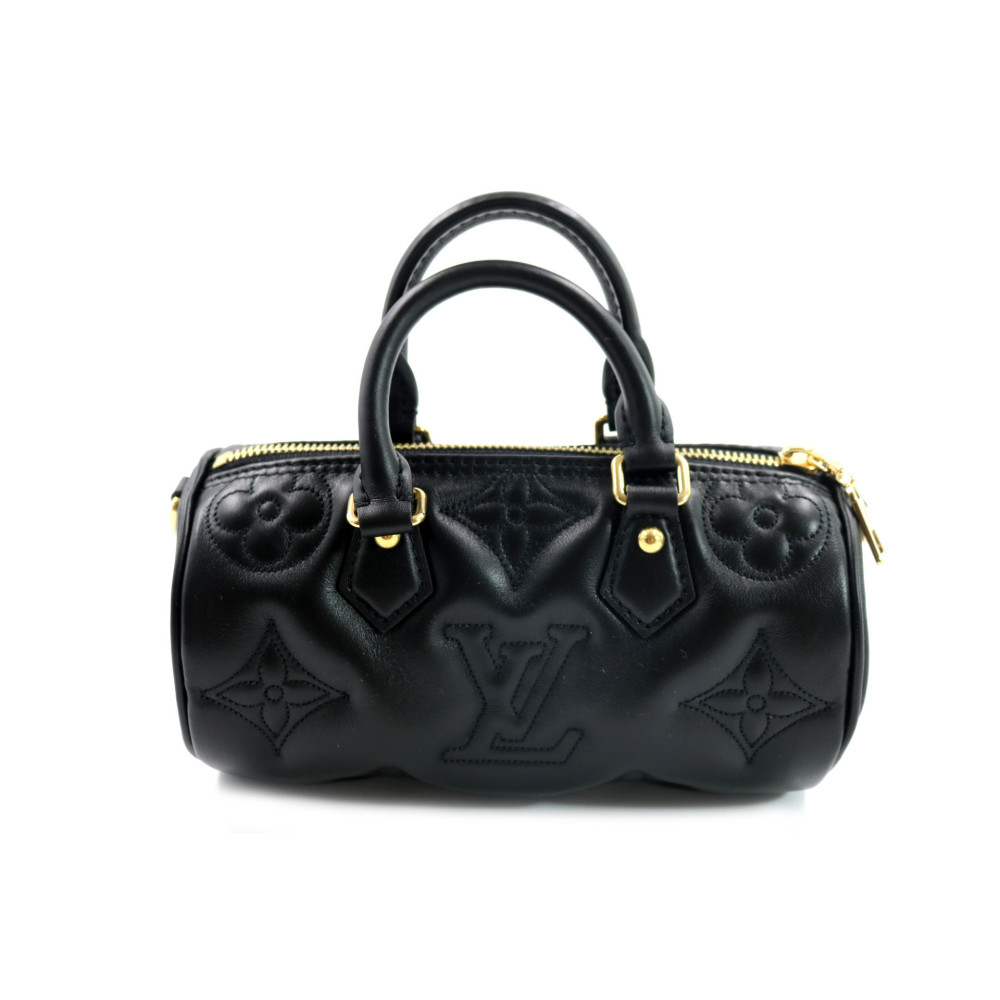 Louis Vuitton Papillon BB Cuir Bubblegram Noir