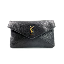 Saint Laurent Pochette Envelope Pelle Nera