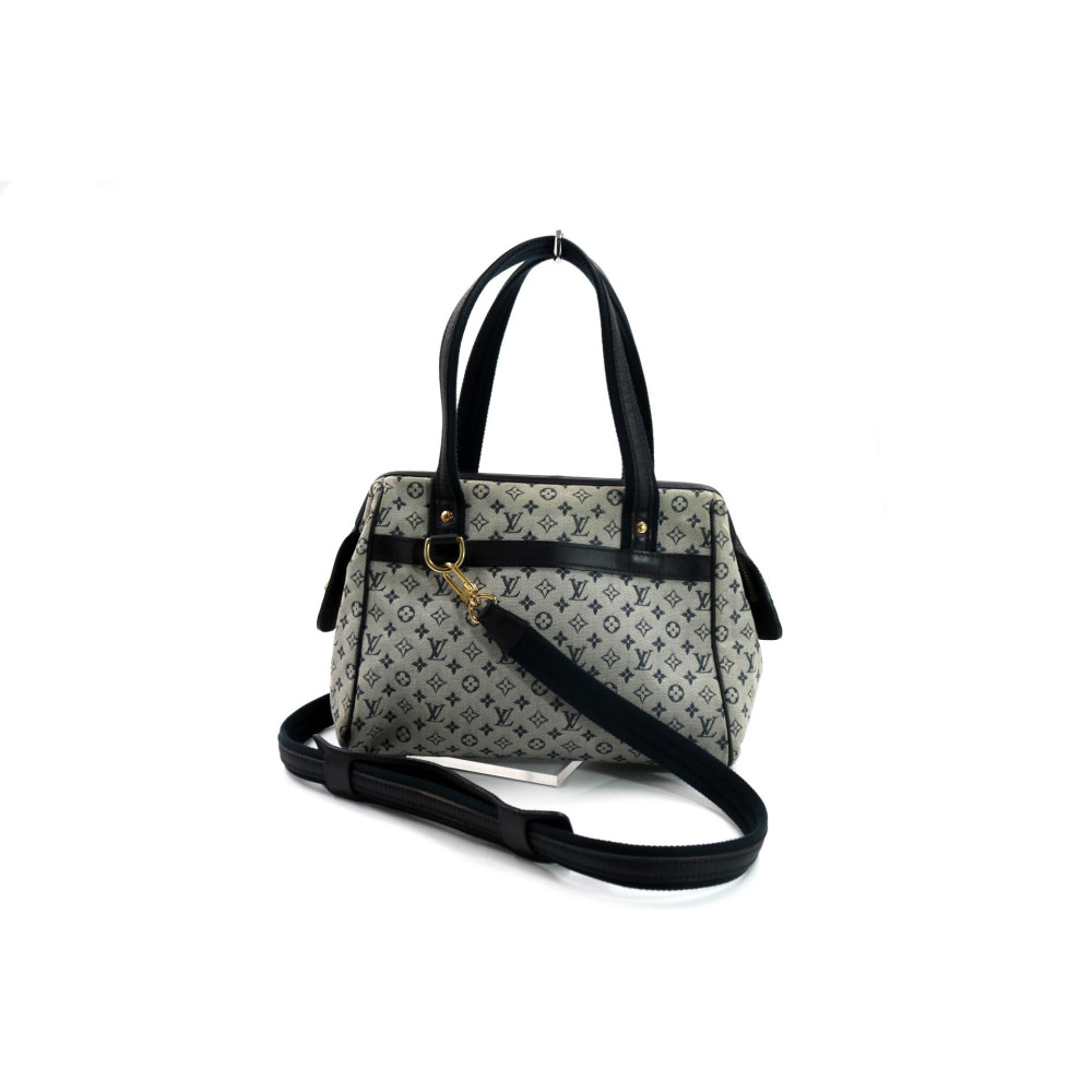 Louis Vuitton Josephine Mini Lin Gris Bleu