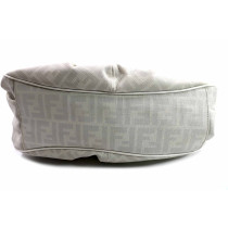 Fendi Tracolla Tela e Pelle Bianca