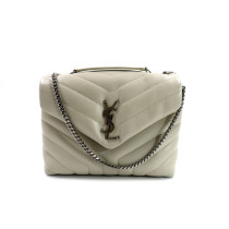 Saint Laurent Lou Lou Small Pelle Bianca