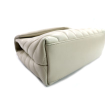 Saint Laurent Lou Lou Small Pelle Bianca