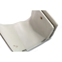 Saint Laurent Portafoglio Cassandre Pelle Blanc Vintage