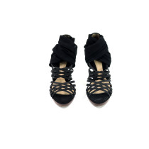 Fendi Sandali Pelle Scamosciata Nera