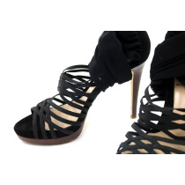 Fendi Sandali Pelle Scamosciata Nera