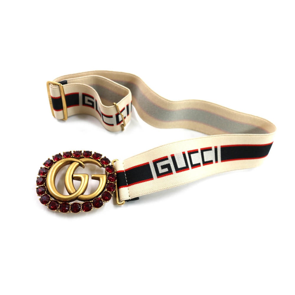 Gucci Cintura Tela Bianca