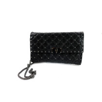 Valentino Spike Tracolla Pelle Nera