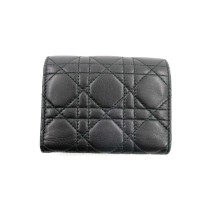 Dior Leder Portemonnaie Schwarz