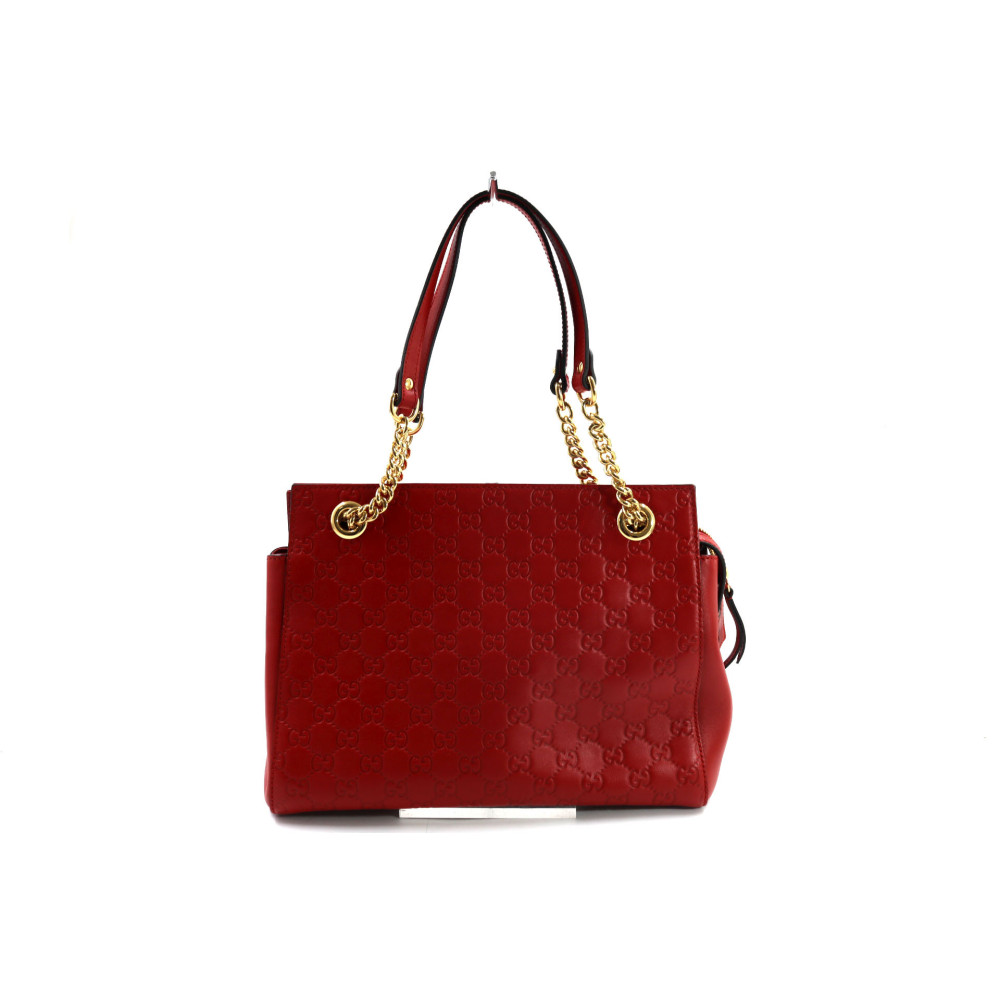 Gucci Tote Bag Pelle Rossa