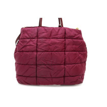 Prada Shopping Tela e Vernis Bordeaux
