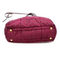 Prada Shopping Tela e Vernis Bordeaux