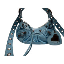 Balenciaga Cagole Pelle Azzurra