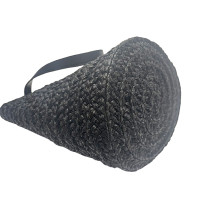 Saint Laurent Secchiello Rafia e Pelle Nera