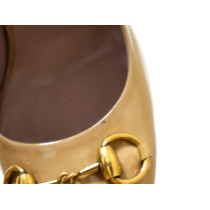 Gucci Decollete Jolene Horsebit Vernis Beige