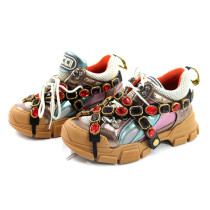 Gucci Sneakers Flash Trek Pelle e Tela Multicolor