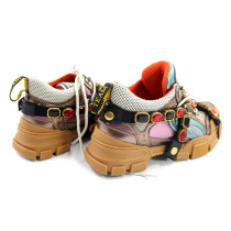 Gucci Sneakers Flash Trek Pelle e Tela Multicolor