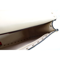 Valentino Spike Media Pelle Light Ivory