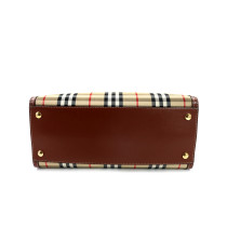 Burberry Title Bag Small Check Marrone