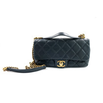 Chanel Pochette Pelle Blu