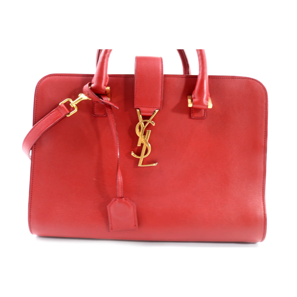 Saint Laurent Cabas Pelle Rossa