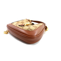 Gucci Jackie Pelle e Tessuto Marrone