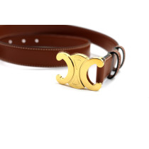 Celine Cintura Triomphe Pelle Marrone