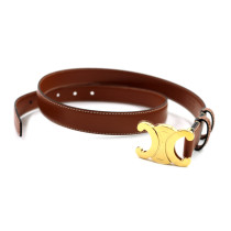 Celine Cintura Triomphe Pelle Marrone