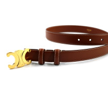 Celine Cintura Triomphe Pelle Marrone