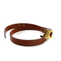 Celine Cintura Triomphe Pelle Marrone