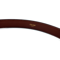 Celine Cintura Triomphe Pelle Marrone