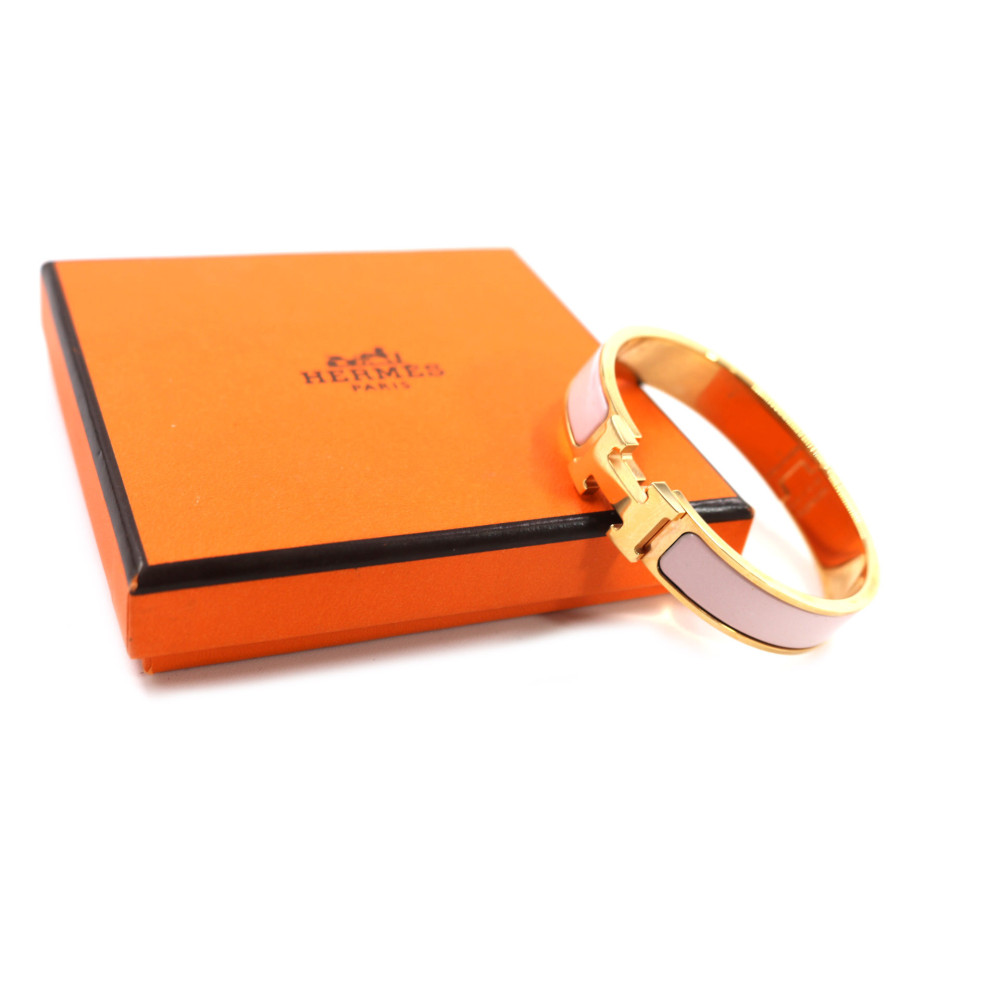 Hermès Bracciale Click H PM Acciaio Rosa