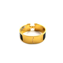 Hermès Armband Click H PM Schwarz Stahl