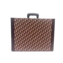 Dior Valigia Tessuto Jacquard Oblique Bordeaux