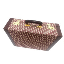 Dior Bordeaux Jacquard Oblique Fabric Suitcase