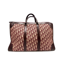 Dior Sac de Voyage Tissu Jacquard Oblique Bordeaux