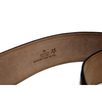 Gucci Cintura Struzzo Marrone