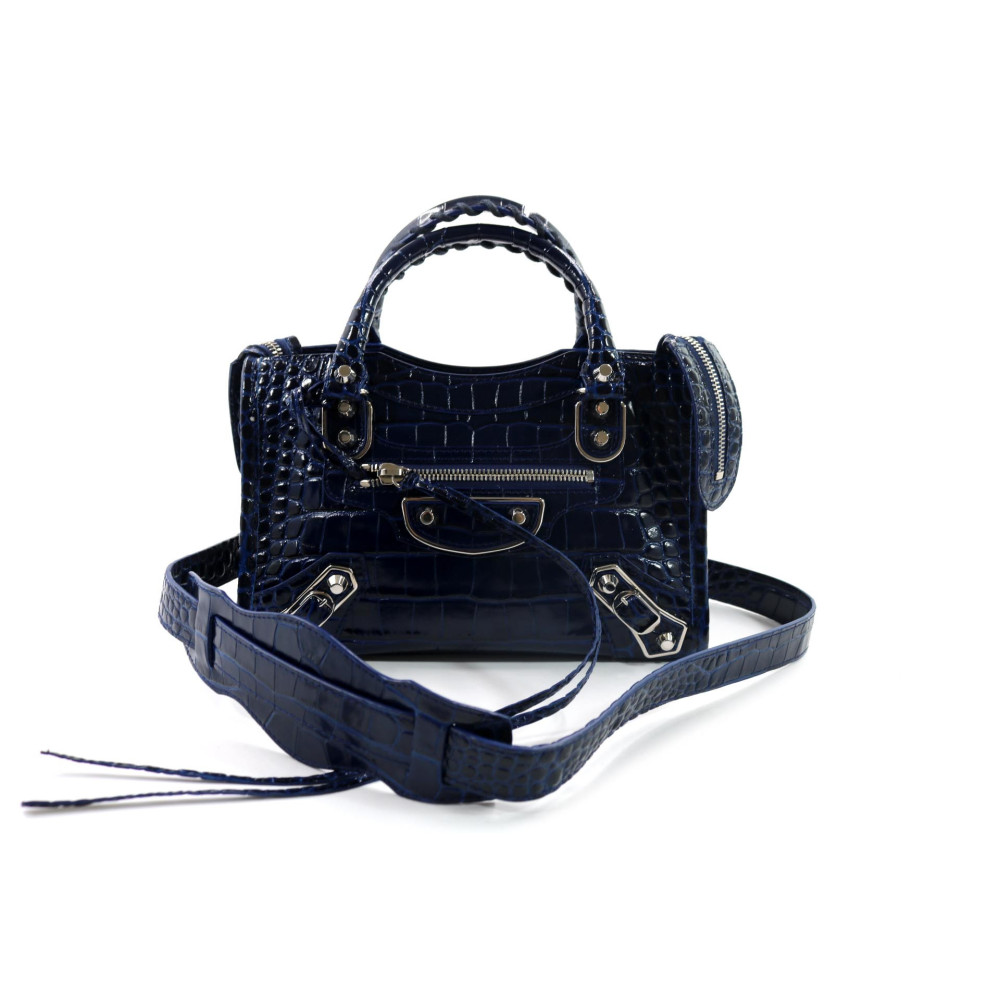 Balenciaga City Pelle Blu