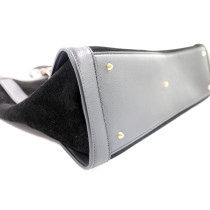 Gucci Shopping Bamboo Tote Pelle Scamosciata Nera