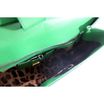 돌체 & 가바나 시칠리아 라지 그린 가죽