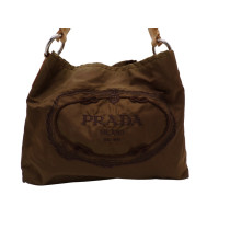 Prada Shopping Tela Marrone