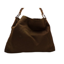 Prada Shopping Tela Marrone