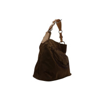 Prada Shopping Tela Marrone