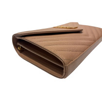 Saint Laurent Cassandra Pelle Beige