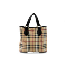 Burberry Tote Bag Check Beige